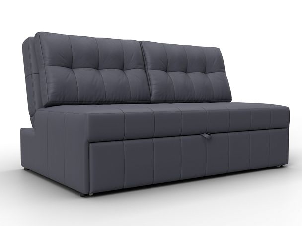 Диван прямой Лига-107 (140) Экокожа серый - Вид 1