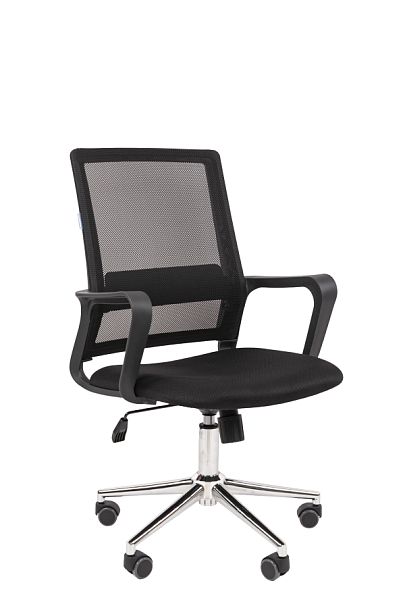 Офисное кресло Chairman 606 Россия TW черный хром - Вид 1