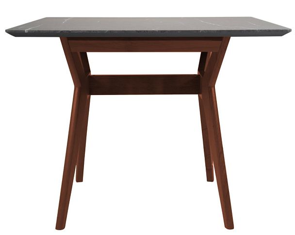 Стол Нарвик 960*960 мрамор Графит Темный орех - Вид 2