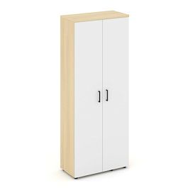 Стайл Проджект Гардероб широкий неглуб. SN.GB.E-003 Акация Лорка/Белый/Черный Ручки 796*400*1982 - Фото предпросмотра