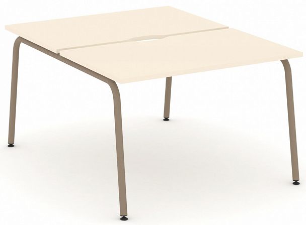 Рабочая станция на 2 места "ESTETICA" ES.D.RS-2.2-VK Сатин - Вид 1