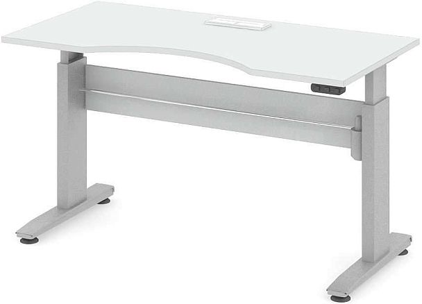 Стол офисный рабочий "Трансформер"  ПК-ТРС-СТЭ160Х80КК/ЭРД-В1-76 белый - Вид 1