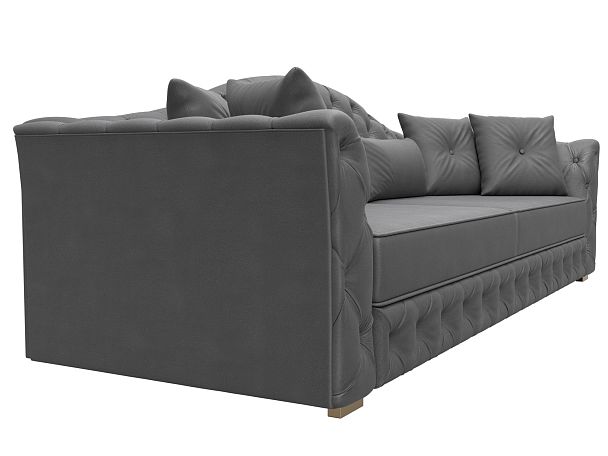 Диван прямой Артис Искусственная замша серый - Вид 3