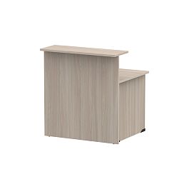 Стойка ресепшн прямая СР-100/80 ясень шимо светлый - Фото предпросмотра