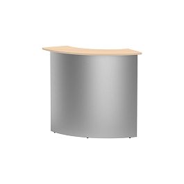 Стойка ресепшн угловая СР-80/80R дуб молочный - Фото предпросмотра