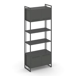 Rift Шкаф 5 ниш широкий RF.SS-54 Антрацит/Металл Антрацит 798*396*2010 - Фото предпросмотра