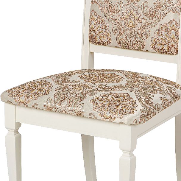 Комплект деревянных стульев с мягким сиденьем Бармс Слоновая кость/Бежевый жаккард, 2 шт. - Вид 11