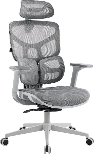 Эргономичное кресло Everprof Alfa Grey (Альфа Грэй) Сетка Серый - Вид 1