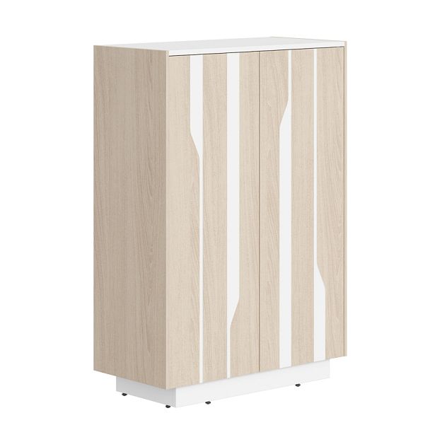 Шкаф СФ-574202 Дуб светлый/Белый премиум 900х430х1305 LINE - Вид 1