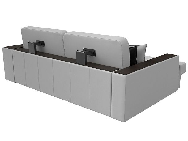 Угловой диван Брюссель левый (полностью экокожа белая) - Вид 6