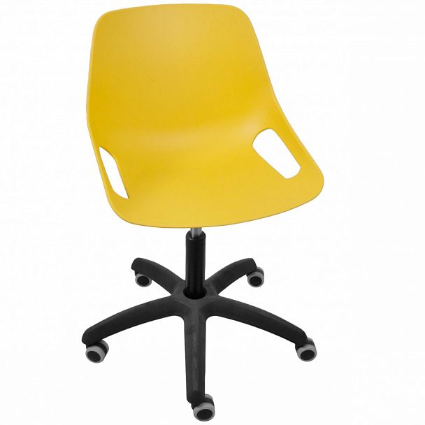 Стул "Q5 SW КРЕСЛО на черной Крестовине Somalia", желтый - Вид 1