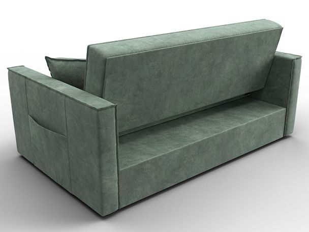 Диван прямой Лига-104 (140) Велюр зеленый - Вид 5
