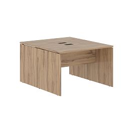 Стол двойной ED2ST 1167 Дуб Денвер светлый/Черный 1160х1346х750 EDIS - Фото предпросмотра