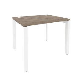Onix Стол рабочий на П-образном м/к O.MP-SP-1.8 Тиквуд темный/Белый металл 980*800*750 - Фото предпросмотра