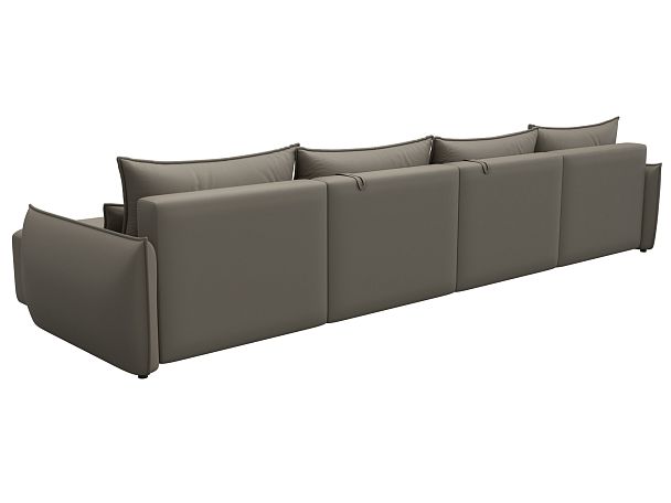 Диван П-образный Лига-051 НПБ Лонг Экокожа бежевый - Вид 5