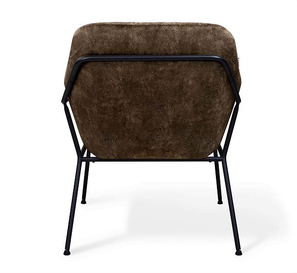 Кресло Sheffilton SHT-AMS2-2 НА МЕТАЛЛОКАРКАСЕ кофейный трюфель/черный муар - Вид 5