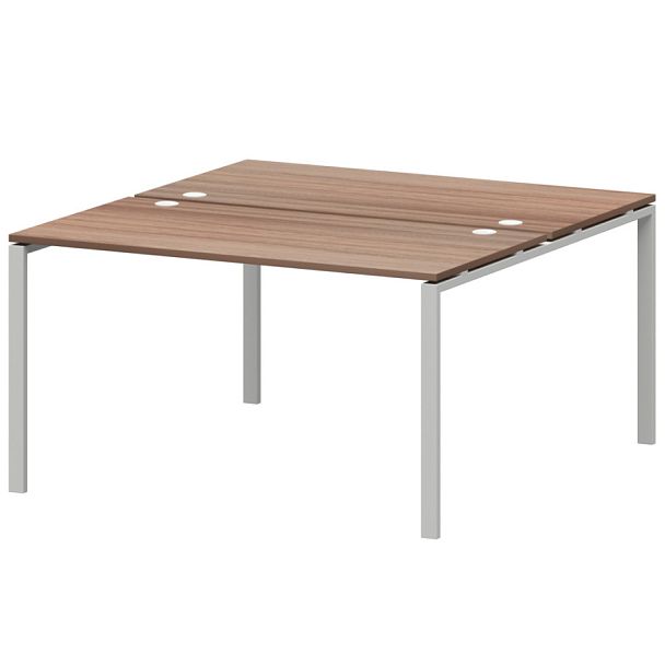 Бенч двойной на 2 рабочих места АМБ-005.60 Темный шимо/Белый 1800x1236x760 Арго-М - Вид 1