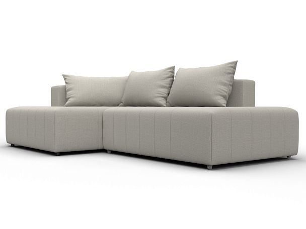 Диван угловой Лига-103 НПБ угол левый Рогожка бежевый - Вид 3