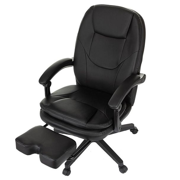 Кресло офисное CH-868N-BF, синхромеханизм, подставка для ног, экокожа, черное, 2018358 - Вид 11