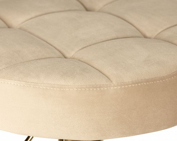 Табурет барный DOBRIN BRUNO GOLD (бежевый велюр (MJ9-10)) - Вид 2