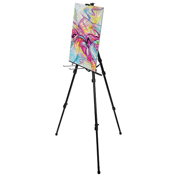 Мольберт-тренога металлический переносной, телескопический, 140х201х103 см, чехол, BRAUBERG ART, 192267 - Вид 5