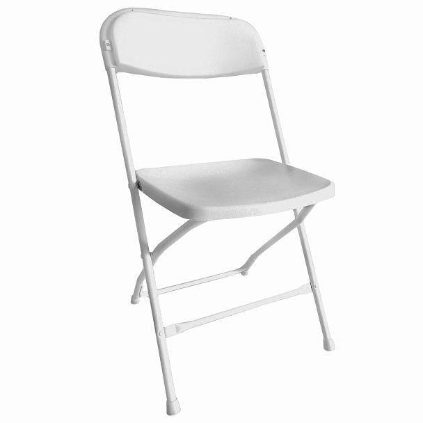 Стул складной BRABIX "Golf CF-002", белый каркас, пластик белый, 532887 - Вид 2