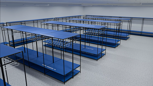 Гардеробная система Future 1010х600х2000 (1 секции) 20х20 РО - Вид 4