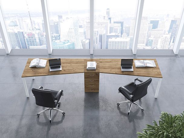 Креденция Tess 90x45x75 дуб крафт золотой - Вид 34