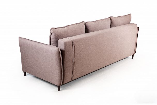 Hans диван-кровать прямой с подлокотниками рогожка серый - Вид 4