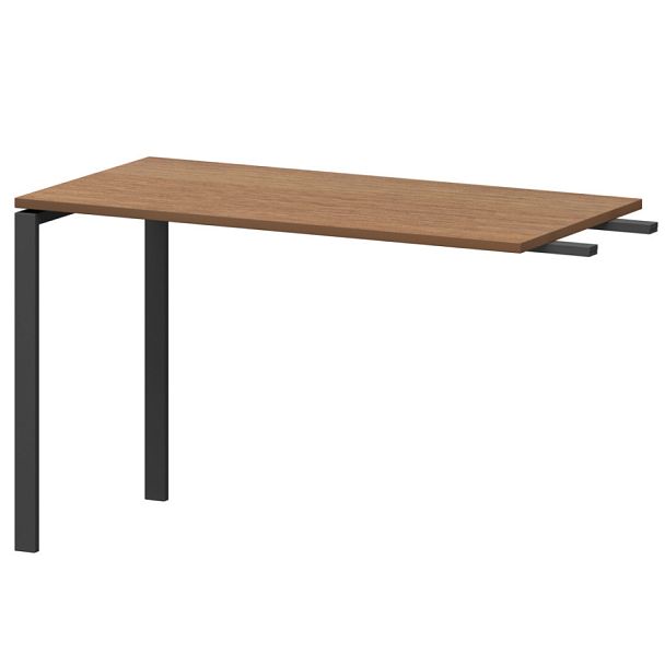 Бриф-приставка на металлокаркасе АМ-120.60 Орех/Антрацит 1200x600x760 Арго-М - Вид 1