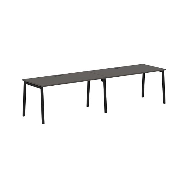 Стол 2-х местный ELWST 3180 Мокко/Черный 3126х800х750 EDIS - Вид 1