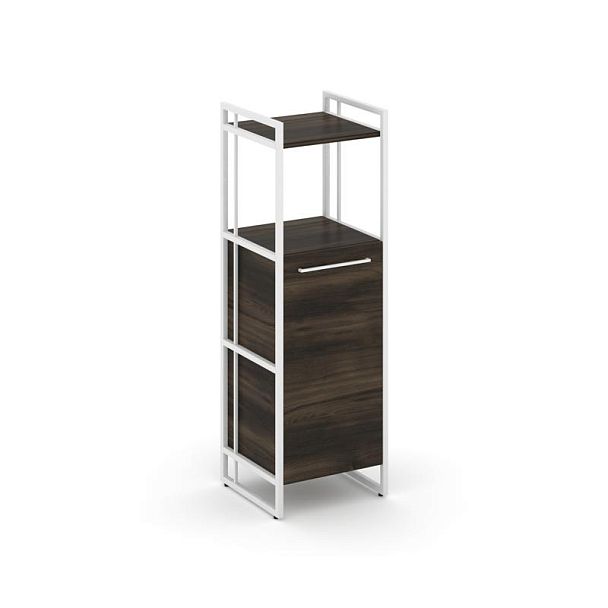 Rift Шкаф 3 ниши узкий RF.SU-32 (R) Дуб Мали/Металл Белый 420*396*1286 - Вид 1