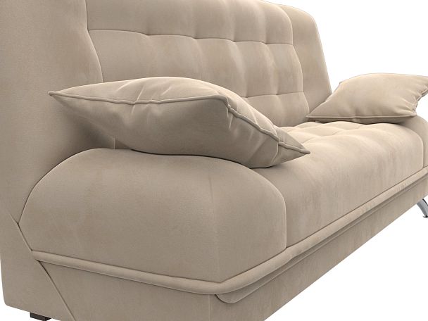 Диван Книжка Анна (полностью велюр бежевый) - Вид 4