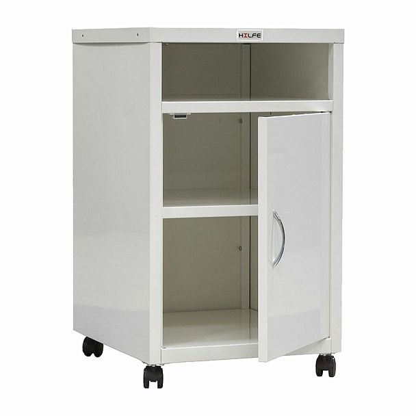 Тумба медицинская подкатная HILFE "МД ТП-3" 710х420х490 мм, с ящиком, цвет белый, S26199403309 - Вид 2