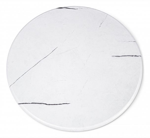 Столик кофейный Sheffilton SHT-CT12-1 белый муар/белый мрамор - Вид 4