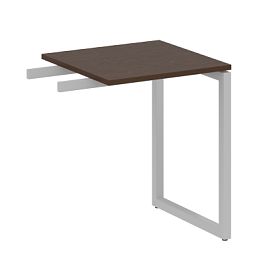 Metal System Quattro Приставной элемент на О-образном м/к 40БО.ПР-1 Венге/Серый металл 600*600*750 - Фото предпросмотра