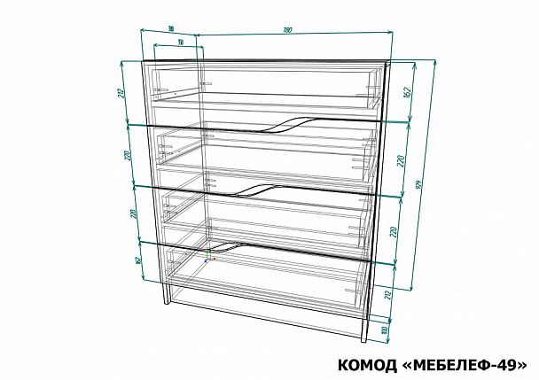 Комод Мебелеф-49 - Вид 2
