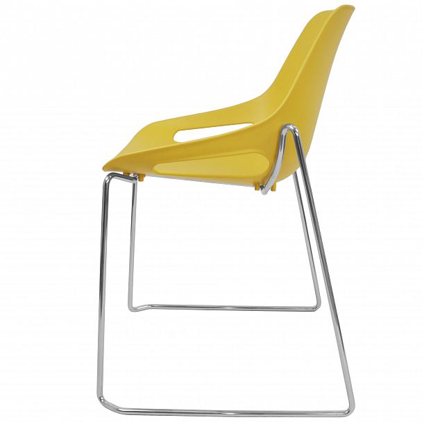Стул Q5 (пруток), желтый, стопируемый - Вид 4
