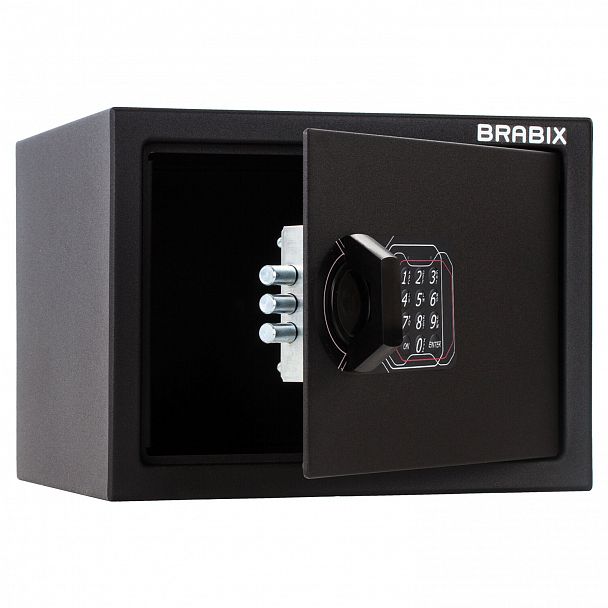 Сейф мебельный BRABIX "SF-230EL", 230х310х250 мм, электронный замок, черный, 291147, S103BR211614 - Вид 2
