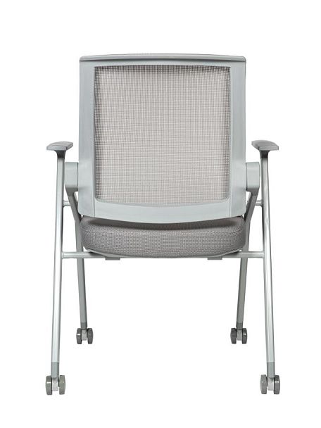 Стул / Circle grey / серая сетка/серая ткань/ролики - Вид 5