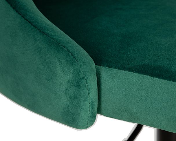Набор 2 шт Стул барный DOBRIN JOSEPH BLACK (зеленый велюр (MJ9-88)) - Вид 8