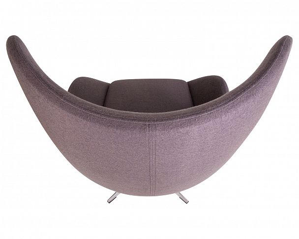 Кресло дизайнерское DOBRIN EGG (серая ткань AF7) - Вид 9