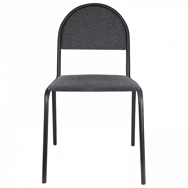 Стул для посетителей "Серна", черный каркас, ткань серая, СМ 7/22 Т-08 - Вид 3