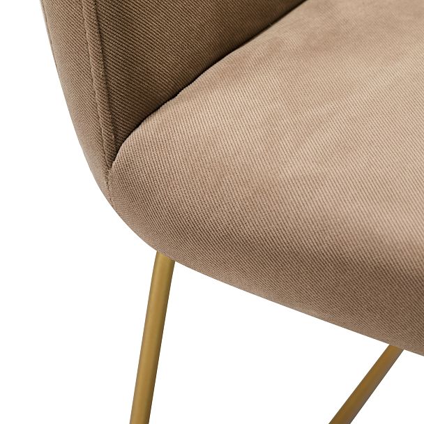 Кресло Oscar Diag beige/Линк золото - Вид 4