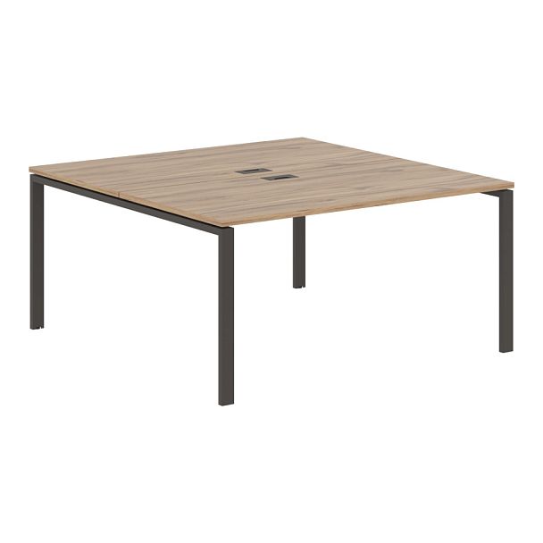 Стол 2-х местный EUWST 1516 Дуб Денвер светлый/Мокко 1560х1606х750 EDIS - Вид 1