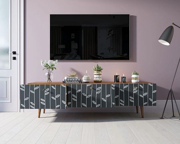 Комод Berber с ящиками низкий под TV принт 18 арт BB19/Print_18 - Вид 2