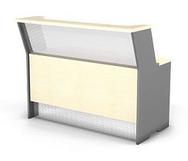 Стойка прямая высокая с вырезом 1400 Берлин Береза Майнау РП.В 14 - Фото предпросмотра