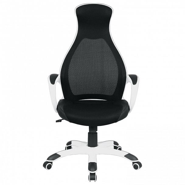 Кресло офисное BRABIX PREMIUM "Genesis EX-517", пластик белый, ткань/экокожа/сетка черная, 531573 - Вид 5