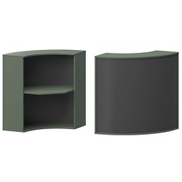 Стойка угловая А-550 Тайга 900x900x1220 Ресепшен - Фото предпросмотра