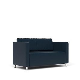 Диван 2-х местный Робин Rb.001.01 экокожа синяя CN1128 - Фото предпросмотра